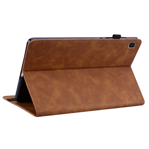 Etui do Samsung Galaxy Tab A7 Lite, Wallet Pen Slot, brązowe