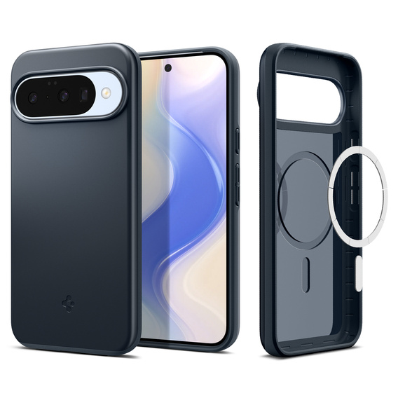 Etui Spigen do Google Pixel 10/10 Pro, Thin Fit Mag MagSafe, Metal Slate