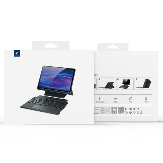 Etui z klawiaturą do iPad Pro 13" 2024 (7 gen.), Dux Ducis DK Series, czarne