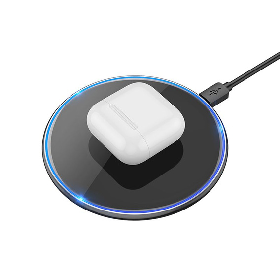 Ładowarka indukcyjna Hoco CW6 Pro z podświetleniem 15W