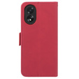 Etui z klapką do Oppo A38 4G / Oppo A18 4G, Card Slot, czerwone