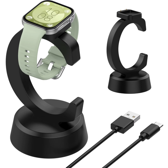 Ładowarka/Stacja dokująca do zegarków Huawei Band / Watch Fit, Czarna