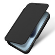 Etui Dux Ducis do iPhone 17 Pro Max, Skin Pro, z klapką, z miejscem na kartę, czarne
