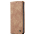 Etui CASEME do Samsung Galaxy S20 FE, Leather Wallet Case, brązowe