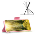 Etui z klapką do Xiaomi 13 Lite, Wallet, Feather niebieskie / żółte