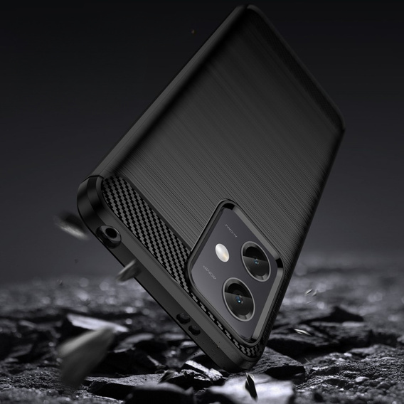 Etui do Xiaomi Redmi Note 12 5G / POCO X5 5G, Karbon, czarne