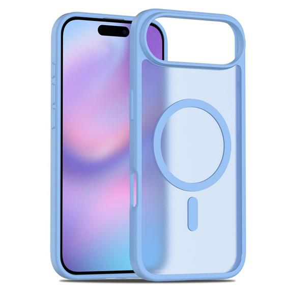 Etui Matt Case do iPhone 17 Air, do MagSafe, półprzezroczyste niebieskie