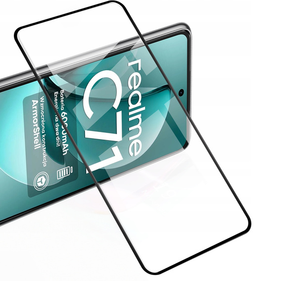 2x Szkło Hartowane ERBORD 3D do Realme C71 – ochrona całego ekranu