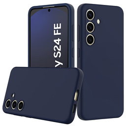 Etui do Samsung Galaxy S24 FE, Silicone MagSafe, granatowe