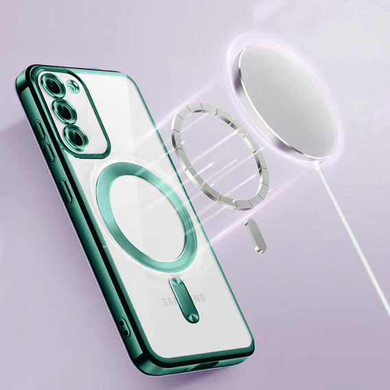 Etui do Samsung Galaxy S23, Electro MagSafe, zielone + Szkło na ekran