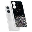 Etui do Oppo A17, Glittery, czarne