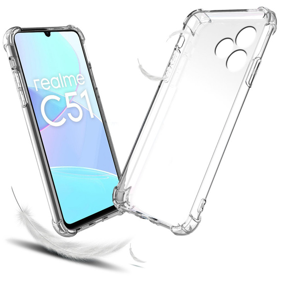 Etui do Realme C51, Dropproof, przezroczyste