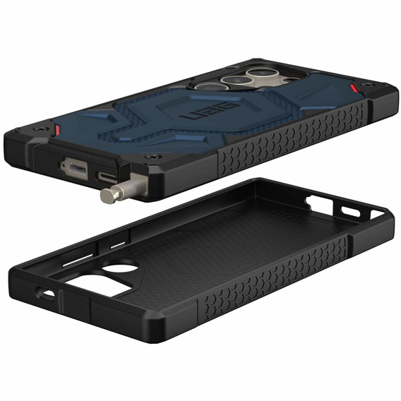 OUTLET Etui Urban Armor Gear do Galaxy S24 Ultra, Monarch Pro MagSafe, granatowe
