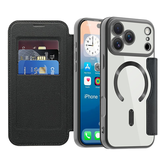 Etui z klapką RFID Wallet MagSafe z ochroną aparatu do iPhone 17 Pro Max