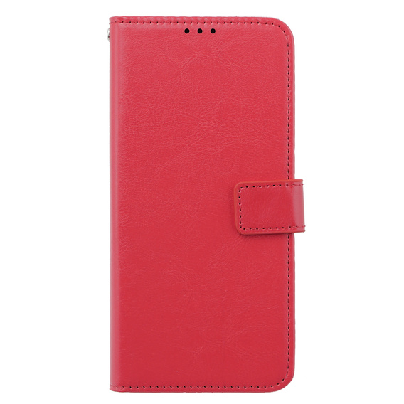 Etui z klapką do Oppo A38 4G / Oppo A18 4G, Crazy Horse Wallet, czerwone