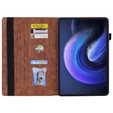 Etui do Xiaomi Pad 6, Classic, z miejscem na rysik, brązowe