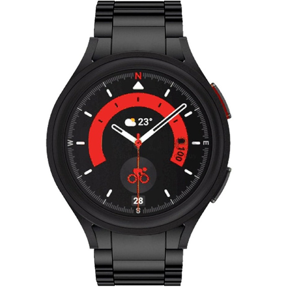 Pasek Bransoleta do Samsung Galaxy Watch 4/5/6 40/42/43/44/45/46/47mm, Czarna
