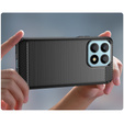 Etui do Honor X8a 5G, Karbon, czarne