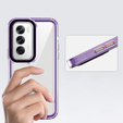 Etui do Oppo A80, Fusion Hybrid, przezroczyste / fioletowe