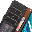 Etui z klapką do Motorola Edge 30 Neo 5G, KHAZNEH RFID, Dual Color, czarne