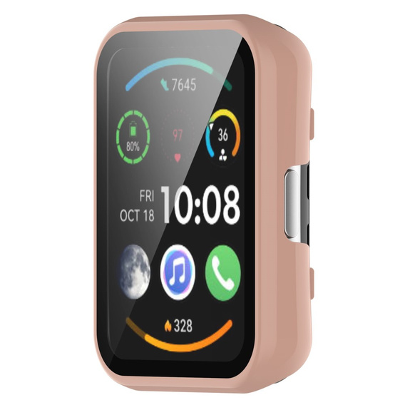 2w1 Etui + Szkło Hartowane do Huawei Watch Fit/Fit SE, różowe