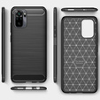 Etui do Xiaomi Redmi Note 10 / 10S, Karbon, czarne