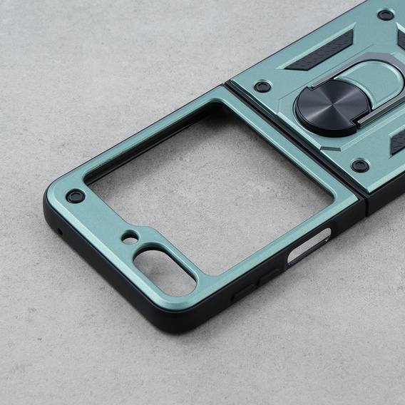 Etui pancerne do Samsung Galaxy Z Flip5 5G, Nox Case Ring, zielone
