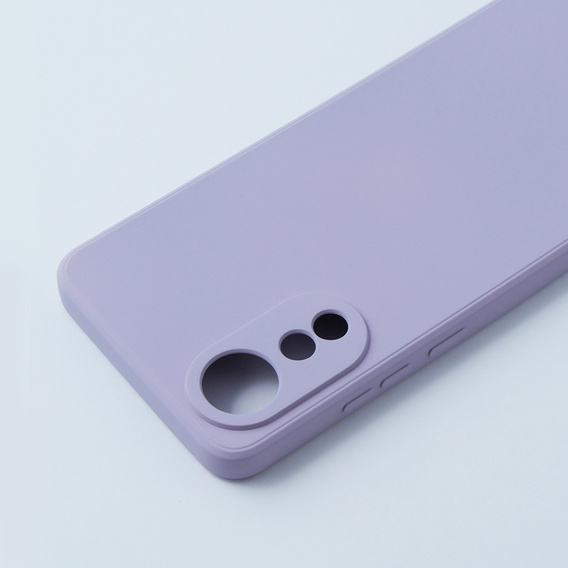 Etui do Oppo A78 4G, Silicone Lite, fioletowe