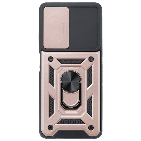 Etui pancerne do Oppo A79 5G, CamShield Slide, różowe rose gold