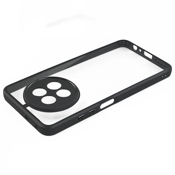 Etui do Realme 12, Fusion Hybrid, z ochroną aparatu, przezroczyste / czarne