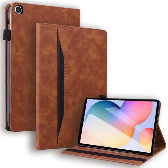 Etui do Samsung Galaxy Tab S6 Lite 10.4" 2020/2022/2024, Classic, z miejscem na rysik, brązowe