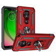 Etui pancerne do Motorola Moto G7 Power, Nox Case Ring, czerwone
