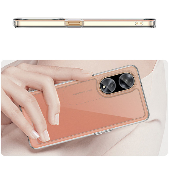 Etui do Oppo A98 5G, Fusion Hybrid, przezroczyste