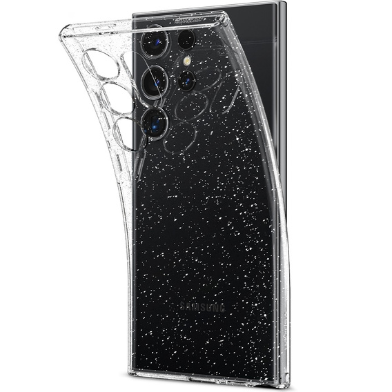 Etui Spigen do Galaxy S24 Ultra, Liquid Crystal, przezroczyste brokat
