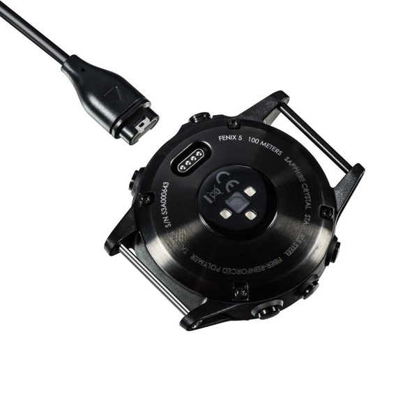 Kabel USB/ładowarka do smartwachy Garmin, czarny