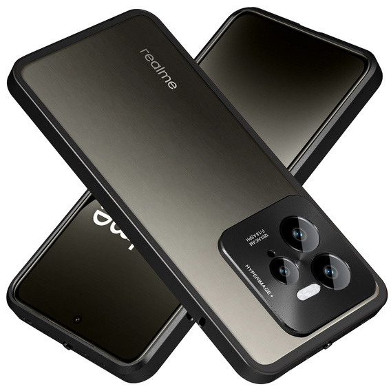 Etui do Realme GT 7 Pro, Frame Case, czarne