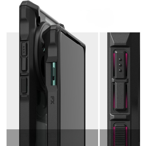 Etui Ringke Fusion X przezroczyste / czarne do OnePlus 12 5G