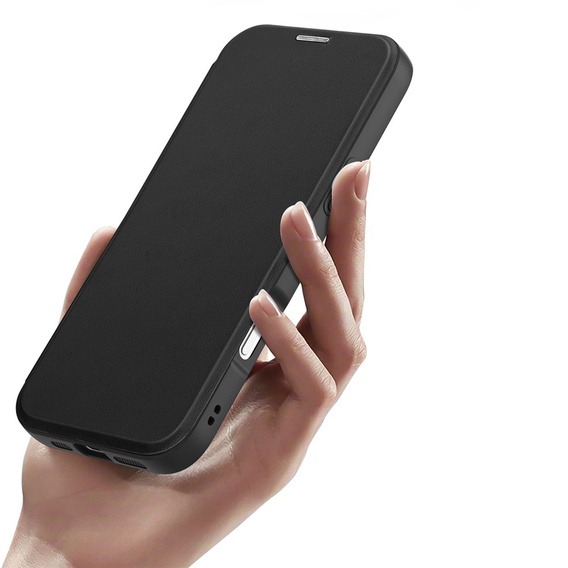 Etui Dux Ducis do iPhone 17 Pro, Skin X Pro,  z klapką, do MagSafe, czarne