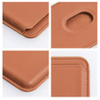 Magnetyczny portfel na karty Leather Mag Wallet – kompatybilny z MagSafe - brązowy
