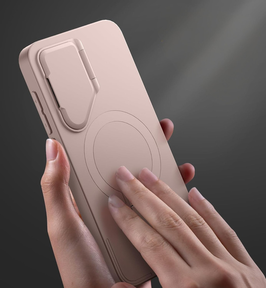 Etui do Samsung Galaxy S25, Suritch Shockproof z MagSafe – różowe