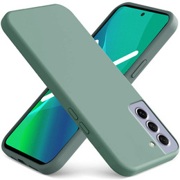 Etui do Samsung Galaxy S22 5G, Silicone Lite, ciemnozielone