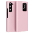 Etui z klapką do Samsung Z Fold5 5G, Smart View Wallet, różowe