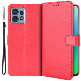 Etui z klapką do Motorola Edge 40 Pro, Wallet, czerwone