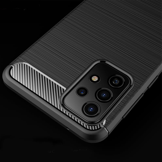 Etui do Samsung Galaxy A13 4G, Karbon, czarne