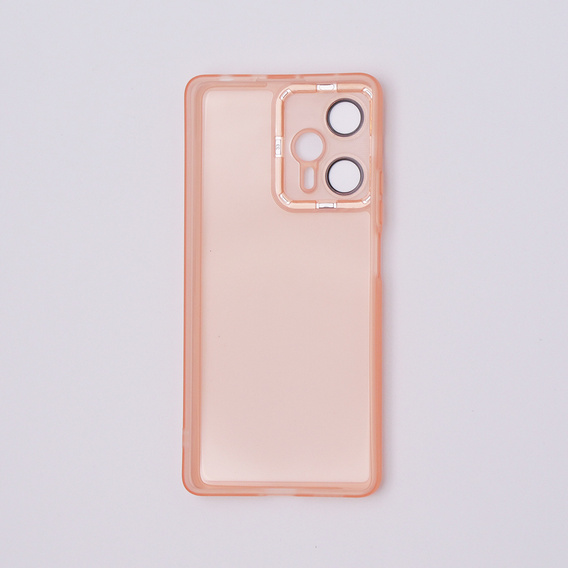 Etui do Xiaomi Poco F5, Fusion Hybrid, przezroczyste / różowe