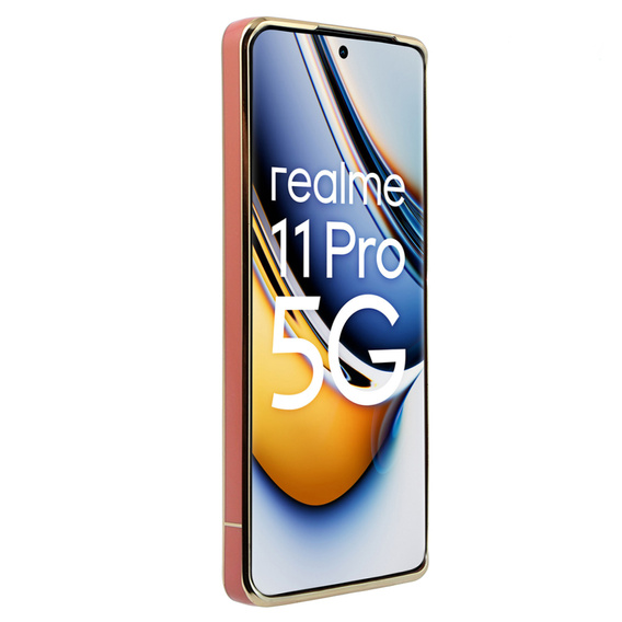 Etui do Realme 11 Pro 5G / Pro+ 5G, Glamour CamShield, czerwone