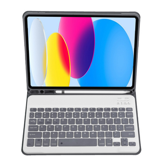 Etui z klawiaturą do iPad 11" 2025 A16 (11 gen.) / iPad 10.9" 2022 (10 gen.), Pen Slot, fioletowe