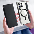 Etui z klapką do Samsung Galaxy S24 Ultra, RFID Wallet MagSafe z ochroną aparatu, czarne
