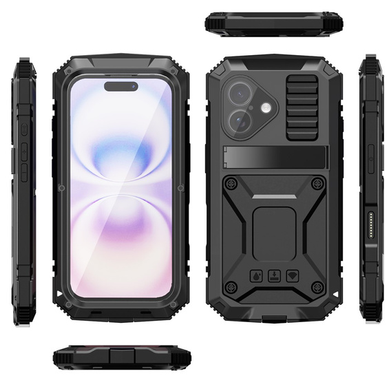 Etui R-JUST z podstawką i wbudowanym szkłem do iPhone 17