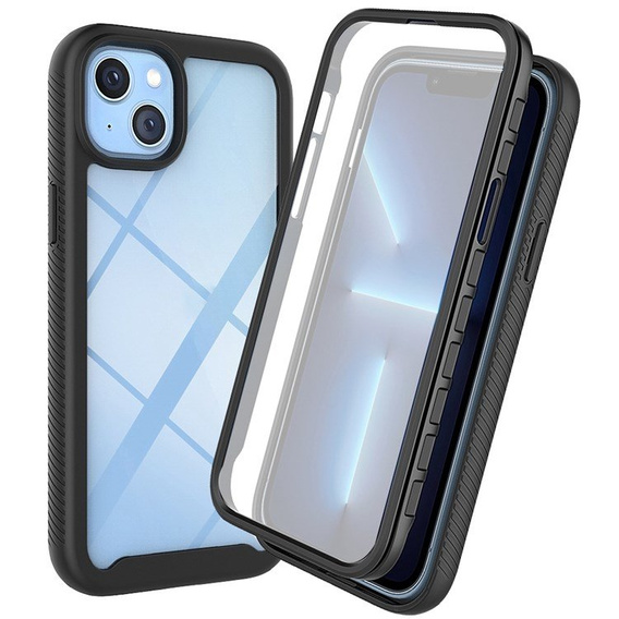 Etui do iPhone 14 Plus, Shockproof, z folią, czarne